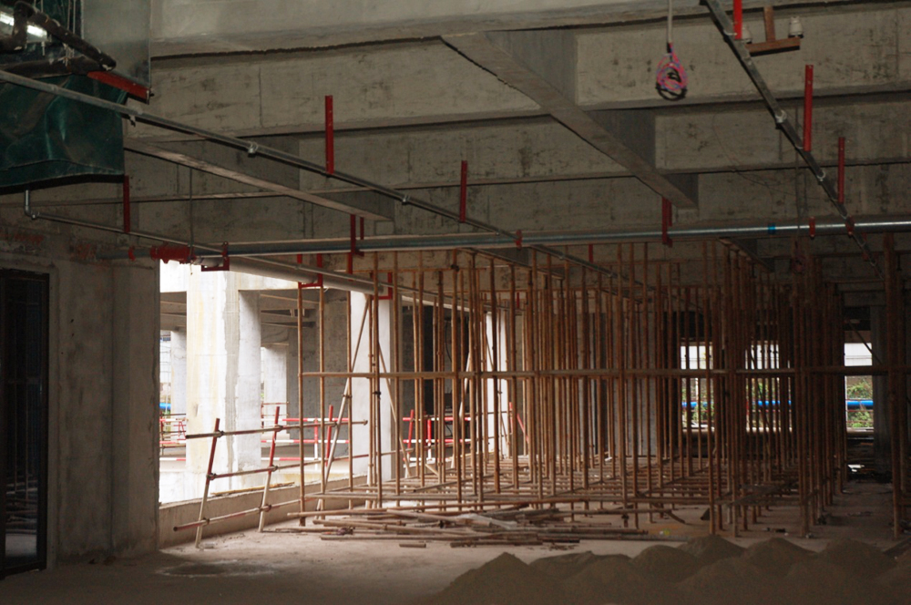 重慶忠縣國際汽摩機電城裝修現(xiàn)場實景圖