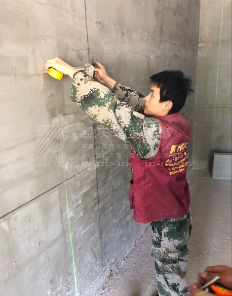 岳池酒店裝修施工現(xiàn)場(chǎng)放線工程